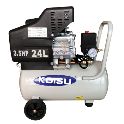 Máy nén khí piston 2HP, 1 pha, bình tích 24 lít (dẫn động trực tiếp) Model HK3524B