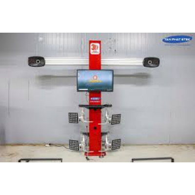 Thiết bị kiểm tra góc đặt bánh xe công nghệ 3D 2 camera cố định, bao gồm bộ kẹp bánh xe Model K.PL-VA2023