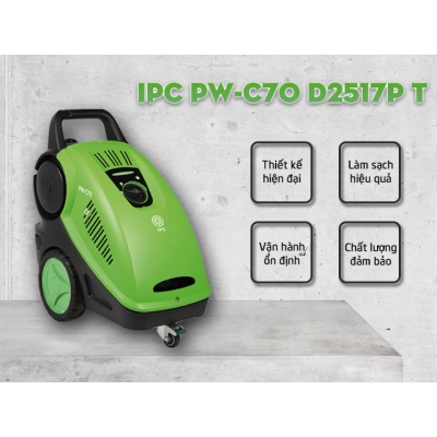 Máy rửa áp lực cao nước lạnh 250 Bar, 9.5 Kw (3 Pha, Kèm phụ kiện)Model PW-C70P D2517P4 T