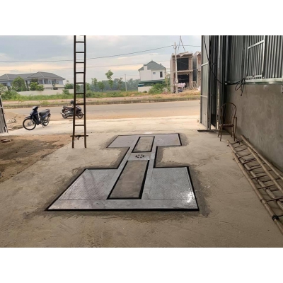 Cầu Nâng 1 Trụ Ấn Độ cánh bướm lắp chìm